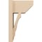 Ekena Millwork 8-in W x 12-in D x 20-in H Balboa Slat Rough Cedar Woodgrain TimberThane Outlooker, Primed Tan OUTUR080X12X20BOA24RCPR - alternate 5